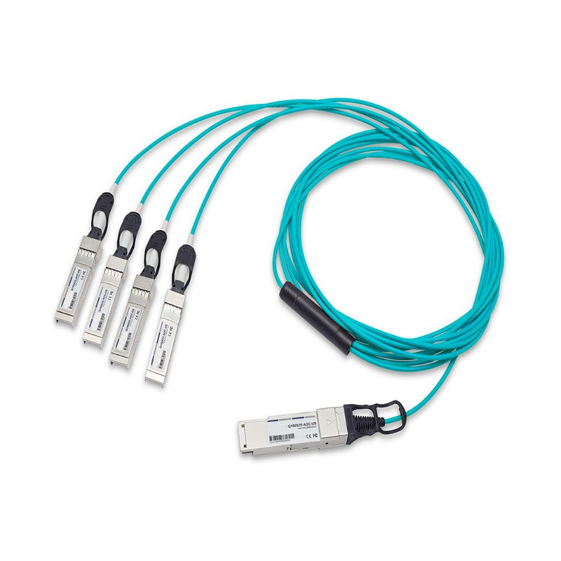 100G-QSFP28-Breakout-AOC-Cable-(QSFP28-ਤੋਂ-4-x-SFP28)