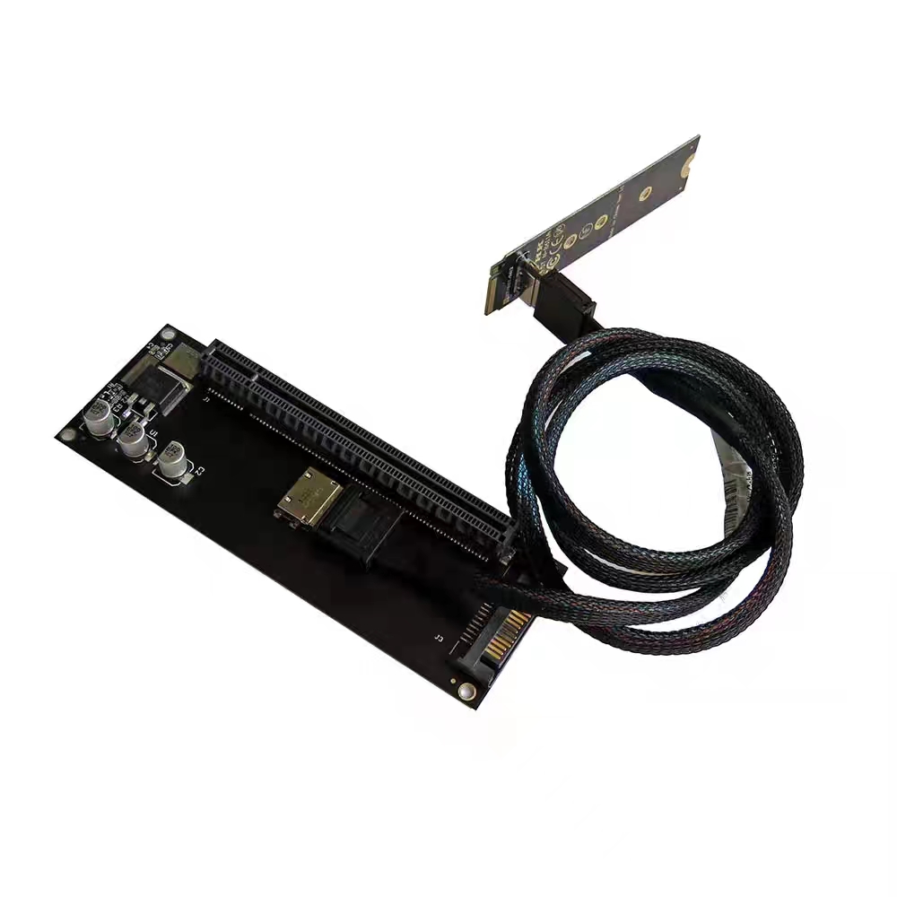 How PCIe 3.0×4 interface and Oculink SFF-8611 interface are converted